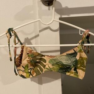 Vitamin A Tropical Leaf Bikini Top